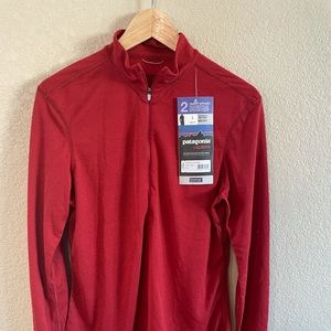 Patagonia Womens Size Large Capilene NWT Burgundy colored